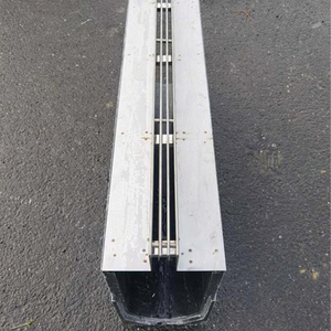 Grille de drainage extérieure en fer, <span class=keywords><strong>couvercle</strong></span> de gouttière en béton polymère durable, anti-corrosion, canal de drainage en acier inoxydable avec <span class=keywords><strong>couvercle</strong></span> - Product Image 1