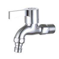 Robinet de jardin à poignée unique, robinet d'eau en acier inoxydable 304, montage mural extérieur, pour buanderie, salle de bain, machine à laver