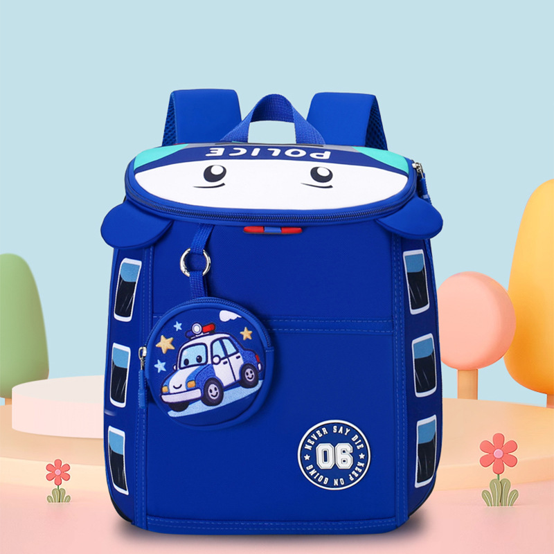 Voiture de police bleue