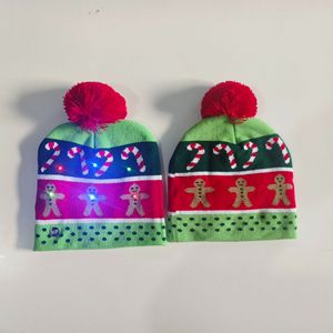 Lumière LED Coton Promotionnel Chapeau de Noël à la mode Mignon Cartoon Colorful Luminous Beanie - Product Image 3