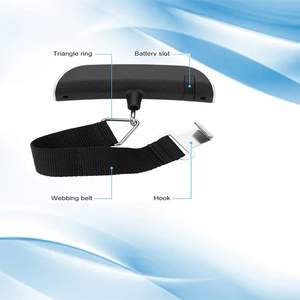 Balance de voyage numérique la plus vendue pour valise, poids des bagages 110 lb/50 kg, balance de bagages numérique portable - Product Image 5