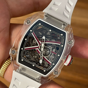 Men's Ultra-Thin Transparent Crystal Mechanical <b>Watch</b> 67-02 7.8mm Automatic <b>Watch</b> - Product Image 2