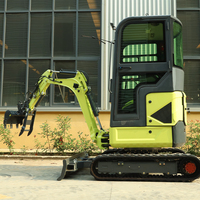 Mini-excavatrice hydraulique de 1,6 tonne certifiée EPA, modèle chenillé, portable, pour vergers, à moteur diesel – Vente chaude usine