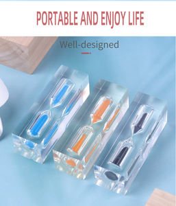 นาฬิกาทรายอะคริลิคแบบใสแบบดั้งเดิม 1 และ 3 นาที - Product Image 3