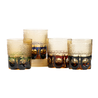 Verres à whisky japonais artisanaux en verre taillé sans pied, style Old Fashioned, pour bourbon, scotch, spiritueux et cocktails