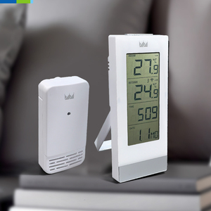 Kỹ thuật số <span class=keywords><strong>LCD</strong></span> Trạm thời tiết với ngoài trời cảm biến nhựa ẩm kế & nhiệt kế cho hộ gia đình sử dụng - Product Image 3