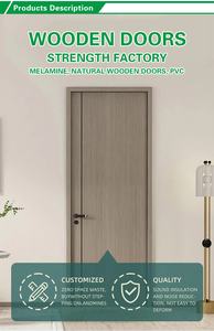 Puerta Interior de Madera Moderna de Alta Calidad con Aislamiento Térmico e Insonorización para Dormitorios, Casas, Apartamentos, Villas, Hoteles y Almacenes - Product Image 2