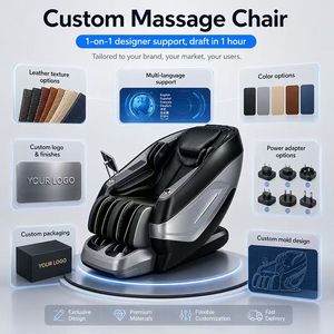 Zhipin Ready to Ship 4D Track Chair <b>Zero</b> <b>Gravity</b> Thai Stretch Airbag Foot Roller Heat Best Seller <b>Recliner</b> - Product Image 3