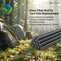 Tige de remplacement en fibre de verre légère, haute élasticité, durable, pour équipement d'aventure en plein air et poteaux de tente de camping, à découper