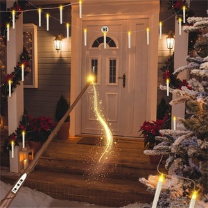 <span class=keywords><strong>Bougie</strong></span> à LED suspendue magique flottante sans flamme à piles avec baguette à distance Halloween Décoration de fête de mariage de Noël - Product Image 2