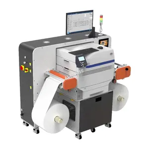 320 mm Digitale Etiketten-Druckermaschine Rolle zu Rolle Etikettiermaschine Digitaler Toner-Drucker für Aufkleber
