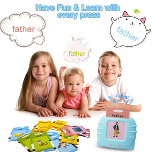 AiJH - Juguete Educativo con Voz en Inglés para Niños Pequeños, Aprendizaje Preescolar, Tarjetas de Aprendizaje de Voz en Inglés - Product Image 2