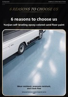 Peinture époxy autolissante pour sols en sable, résistante aux fissures et à l'usure pour carrelage en béton, finition micro-terrazzo pour la maison, qualité OEM