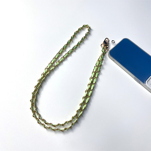 <span class=keywords><strong>Collier</strong></span> à bandoulière pour téléphone portable 120cm chaîne de téléphone portable en cuir métallique bandoulière de remplacement accessoires de lanière à bandoulière - Product Image 2