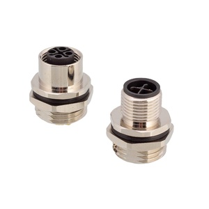 Nhà Máy M12 3 2 + PE 4 3 + PE pins S mã Bảng điều chỉnh gắn kết PCB kết nối - Product Image 2