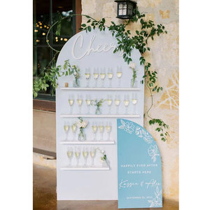 Mur <span class=keywords><strong>de</strong></span> <span class=keywords><strong>champagne</strong></span> personnalisé en promotion pour mariage – Support décoratif pour mur <span class=keywords><strong>de</strong></span> <span class=keywords><strong>champagne</strong></span> - Product Image 2