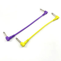Wholesale 6PCS 20CM Audio Mono Pedalboard Cord Instrument Cables Colored Effect Pedal Patch Cable Guitar
