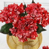 Rosan moderne respectueux de l'environnement décor de mariage fait à la main doux vrai toucher fleurs unique hortensia artificiel pour chinois nouveau