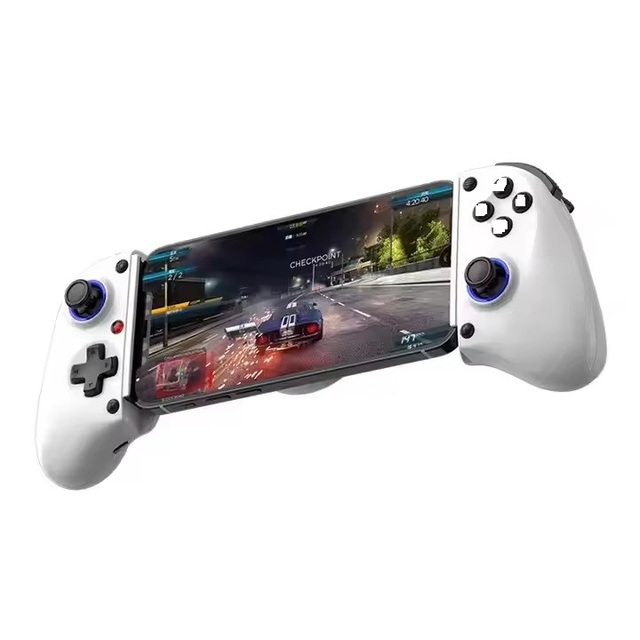 NKIWI BSP D11 RGB Light Telescopic Game Controller 6-Axis Gyro Vibration Compatible with Android IOS Mobile & PC Phone