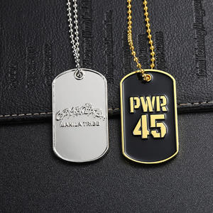Cadenas de moda Cool collares <span class=keywords><strong>3D</strong></span> Word Logo esmalte Dogtag colgante código Qr etiquetas de <span class=keywords><strong>perro</strong></span> personalizadas etiqueta de identificación de <span class=keywords><strong>perro</strong></span> para mujeres y hombres - Product Image 4
