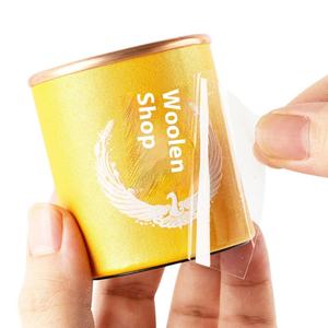 Etiquetas Metálicas de PVC con Estampado Dorado Personalizado, Impresión por Transferencia UV, Pegatinas de Cristal para Publicidad, Impresión de Logotipos para Promoción de Productos - Product Image 1