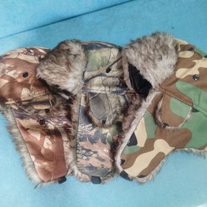 Gorro de Invierno para Hombre, Forrado de Piel Sintética, Estilo Camuflaje, con Orejeras, Tipo Ushanka, Resistente al Viento, Cálido, para Caza, Esquí, Estilo Ruso - Product Image 6