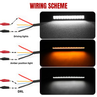 Nouvelle barre lumineuse LED pour voiture E-Mark ECE R112 R10 R7, blanc ambre, faisceau de position/spot, angle de faisceau, Nissan/Suzuki/Mitsubishi D-Max 4x4 Truck
