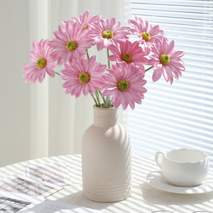 Artificial Daisy <b>Flowers</b> Silk High Simulation Wedding Decor White Yellow Pink Blue Purple Outdoor Photography Home Decoration - Product Image 4