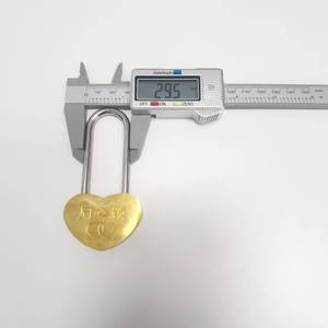 2025 nuevo estilo de alta calidad pequeño candado decorativo en forma de corazón San Valentín Navidad boda amor candados - Product Image 5