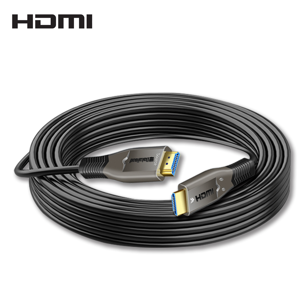Dataroad custom metal 20m high speed 4k 60HZ AOC Fiber hdmi 2.0 cable for HDTV HDR ARC