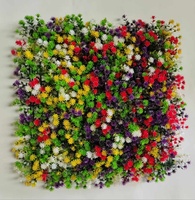Panneau de feuillage artificiel en plastique léger, durable, résistant aux UV et écologique, type haie de buis, pour mur végétal, 50 cm, vente en gros