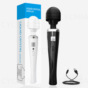 <span class=keywords><strong>Baguette</strong></span> AV puissante XXL 8 vitesses et 8 vibrations <span class=keywords><strong>baguette</strong></span> de massage avec écran LED point G et masseur de clitoris vibrateur pour couples - Product Image 6