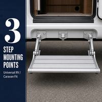 Marchepied pliant robuste pour camping-car en aluminium moulé sous pression, antidérapant, pour caravane, remorque, gain de place, directement de l'usine OEM