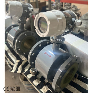 高精度デジタルセメント流量計DN100スラリー泥測定PU電磁流量計 - Product Image 3