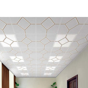 Panneaux suspendus 60x60, système <span class=keywords><strong>de</strong></span> spandrel, revêtement en film durable, aluminium, forme clip-in, plafond - Product Image 1