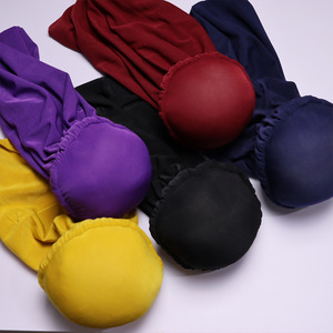 HZM-26246 Bonnets et foulards pour femmes <span class=keywords><strong>de</strong></span> style africain, turban uni, bandana, couvre-chefs en tissu jersey <span class=keywords><strong>de</strong></span> polyester - Product Image 4