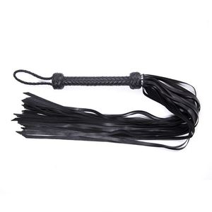 Fusta Ecuestre de Cuero de Oveja Suave, Fusta de Cuero para Juegos de Adultos, Productos Sexuales BDSM, Trenzada, 87 cm - Product Image 5