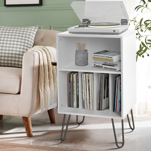 Mesita de <span class=keywords><strong>noche</strong></span> moderna de nuevo estilo, soporte lateral de cama inteligente, dormitorio nórdico, muebles de Metal de madera, mesita de <span class=keywords><strong>noche</strong></span> <span class=keywords><strong>blanca</strong></span> - Product Image 3