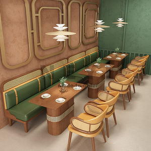 Chaise de salle à manger personnalisée rétro décontractée pour restaurant pour taverne cuisine occidentale barbecue magasin de thé au lait pour salon salle de sport d'hôtel - Product Image 3