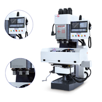 Máquina compuesta automática de perforación y fresado de metal con controlador CNC y paquete