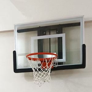 Canestro da <span class=keywords><strong>basket</strong></span> da esterno a parete con tabellone da 48 pollici, mini supporto da <span class=keywords><strong>basket</strong></span> con cerchio a sgancio rapido da 45 cm e rete resistente alle intemperie - Product Image 5