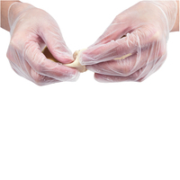 Gants jetables en PVC vinyle de qualité alimentaire, transparents, imperméables, durables et épais, de taille moyenne et grande, pour la préparation des aliments