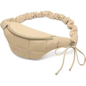 Sac bandoulière et sac de poitrine personnalisé en coton matelassé pour femme, motif diagonale mignon, idéal pour l'hiver - Product Image 4