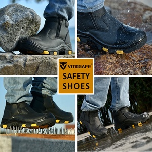 Vitosafe Groothandel Op Maat Fabrikant Chelsea Stalen Teen Werk Veiligheidsschoenen Laarzen Met Ritsen - Product Image 2