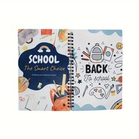 Meilleure vente A6 PET couverture carnet à spirale PVC enduit Journal sublimation blancs plaine papiers blancs pour Ournals personnalisables