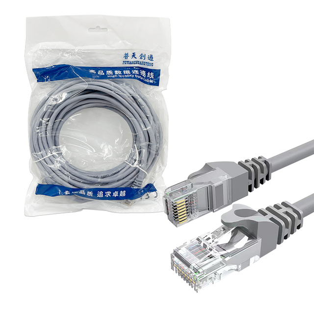 Factory Manufactures Wholesale Grew Cat5 UTP Oxygen Free Copper Network Patch Cord Cat6 Internet Cable RJ45 Ethernet Lan Cable