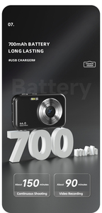 Prolessional CCD Camara Pocket Vlogging fotografía 44mp Photo Mini Small para niños 1080p DSLR cámaras de <span class=keywords><strong>video</strong></span> - Product Image 6