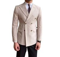 Blazer de Haute Couture à deux boutons multicolore imperméable et respirant, costume de marié croisé, printemps/automne, grandes tailles