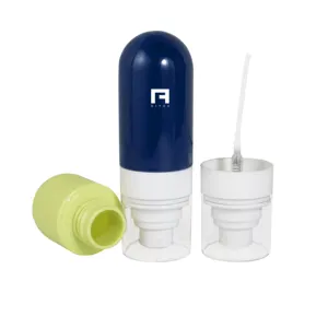 Flip Top cosmético plástico squeeze tubo de embalaje Crema para los ojos cosmético tubo de embalaje bolas de masaje