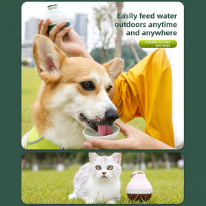 Botella de Agua Plegable de Silicona para Mascotas, Multi-Capacidad (200ml/400ml), Ahorra Espacio, a Prueba de Fugas, Portátil, para Viajes al Aire Libre - Product Image 2